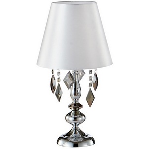 Изображение товара Настольная лампа с подвесками Crystal Lux MERCEDES LG1 CHROME/SMOKE