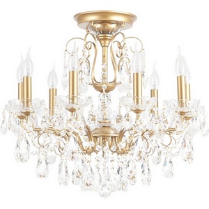 Изображение товара Потолочная люстра на штанге Crystal Lux MONTANA PL9 подсвечник с подвесками