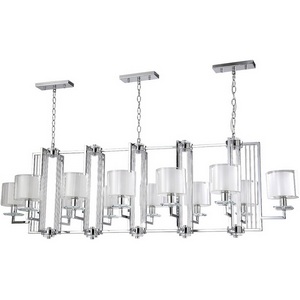 Изображение товара Подвесная люстра Crystal Lux NICOLAS SP12 L1600 NICKEL/WHITE