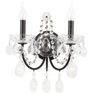 Изображение товара Бра Crystal Lux ODELIS AP2 BROWN подсвечник с подвесками