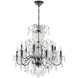 Изображение товара Подвесная люстра Crystal Lux ODELIS SP12 BROWN подсвечник с подвесками