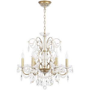 Изображение товара Подвесная люстра Crystal Lux ODELIS SP6 GOLD подсвечник с подвесками