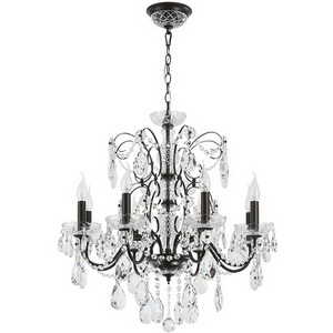 Изображение товара Подвесная люстра Crystal Lux ODELIS SP8 BROWN подсвечник с подвесками