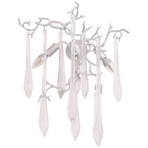 Изображение товара Бра Crystal Lux REINA AP3 SILVER PATINA форма ветки с подвесками