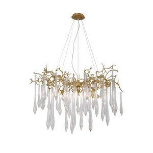 Изображение товара Подвесная люстра Crystal Lux REINA SP8 D1000 GOLD PEARL форма ветки