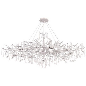 Изображение товара Подвесная люстра Crystal Lux REINA V2 SP12 L1500 SILVER PATINA форма ветки с подвесками