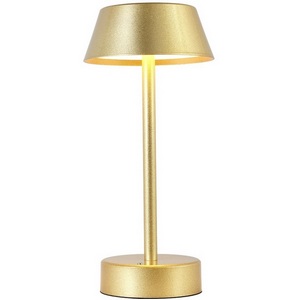 Изображение товара Настольная лампа led металлическая арматура с выключателем и аккумулятором Crystal Lux SANTA LG1 GOLD