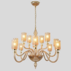 Изображение товара Подвесная люстра Crystal Lux SILVESTRO SP12 AMBER