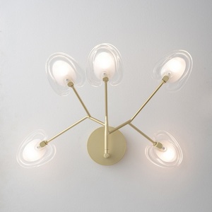 Изображение товара Настенный светильник Crystal Lux SOLE AP5 GOLD листья