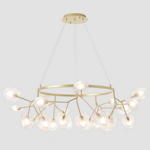 Изображение товара Подвесной светильник Crystal Lux SOLE SP25 GOLD листья