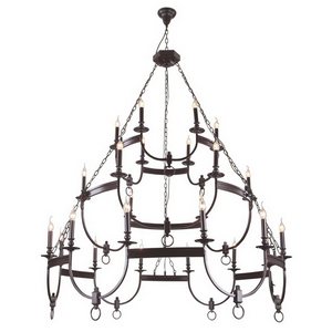 Изображение товара Большая подвесная люстра Crystal Lux SUERTE BROWN SP12+6+6 подсвечник