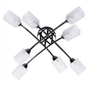 Изображение товара Потолочная люстра с узором в полоску DeMarkt Олимпия 638011908