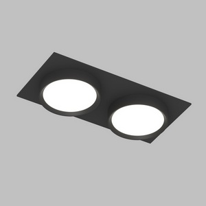 Изображение товара Потолочный светильник встраиваемый с цоколем gx53 Denkirs Flat DK2092-BK