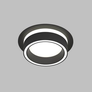 Изображение товара Потолочный светильник встраиваемый с цоколем gx53 круглый Denkirs Niko DK2100-BK