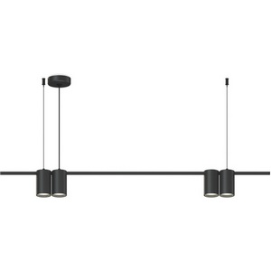Изображение товара Подвесной светильник Denkirs Orbit DK4061-BK 4xGU10 LED до 15 Вт, черный матовый