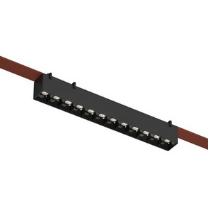 Изображение товара Трековый светильник низкоковольтный для ременной системы LED с голосовым управлением 48V Denkirs Belty Grill DK5670-BK (Умный дом)