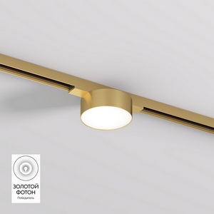 Изображение товара Трековый светильник LED для магнитного шинопровода Denkirs Shine Flow DK5761-SB 48V 6W, сатинированная латунь