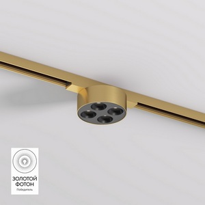 Изображение товара Трековый светильник LED для магнитного шинопровода Denkirs Shine Grill DK5772-SB 48V 6W сатинированная латунь
