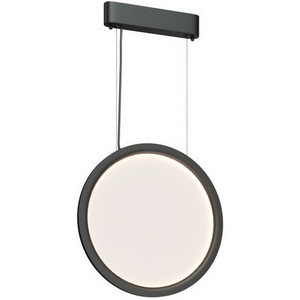 Изображение товара Подвесной светильник вертикальный 25 Вт, LED 2700-6000K, IP20, пульт Д/У черный, алюминий, акрил Denkirs Veil DK6605-BK