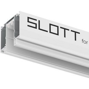 Изображение товара Профиль-трек Denkirs Smart Slott TR2014-WH, для натяжных потолков, 2 м, алюминий, белый