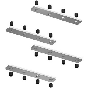 Изображение товара Комплект прямых соединителей трека Denkirs Smart Slott TR2018-AL, алюминий