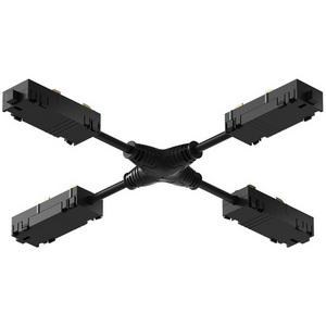 Изображение товара Гибкий Х-образный, электрический коннектор трека Denkirs TR2116-BK