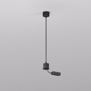 Изображение товара Подвод питания для подвесного монтажа трека Denkirs Smart Base TR2124-BK АС 220V, 5м, черный, алюминий