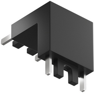 Изображение товара Угловой соединитель 90° стена-потолок, для трека Denkirs Air Base TR5212-BK