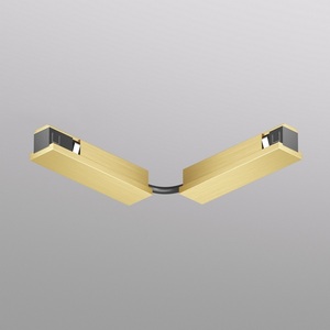 Изображение товара Коннектор для трека Denkirs Shine Base TR5724-SB 90° стена-потолок с поворотом трека под произвольным углом, сатинированная латунь