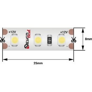 Изображение товара Светодиодная лента влагозащищенная IP65 12V 3528 DesignLed Lux DSG3120-12-W-65
