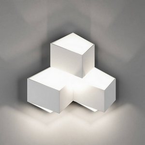 Изображение товара Настенный светильник квадратный IP20 светодиодный DesignLed Palmira GW-1101-3-9-WH-NW форма куба