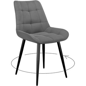 Изображение товара Стул DikLine 226 поворотный B22 GREY, ножки черные 00-00072874