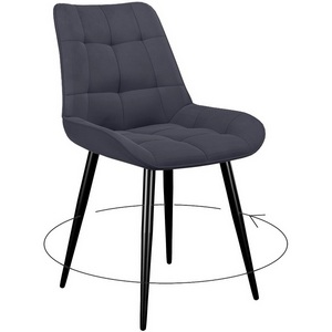 Изображение товара Стул DikLine 226 поворотный B28 ANTRACITE, ножки черные 00-00072875