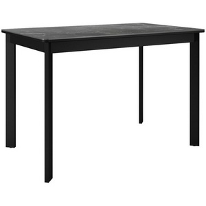 Изображение товара Стол телескоп с цельной вставкой на 6 персон DikLine LK110 Керамика Черный мрамор/подстолье черное/опоры черные 00-00073633 (прямоугольная столешница, 4 ножки)