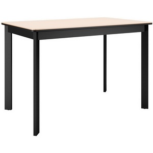 Изображение товара Стол DikLine LK110 Керамика Krater Perla (бежевый матовый) /подстолье черное/опоры черные