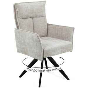Изображение товара Стул DikLine 6824 тк. Бежевая 709-2, опоры черные поворотный 00-00076087