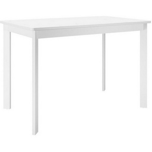 Изображение товара Стол телескоп с цельной вставкой на 6 персон DikLine LK90 Керамика Mono white (белый матовый)/подстолье белое/опоры белые 00-00076715 (прямоугольная столешница, 4 ножки)
