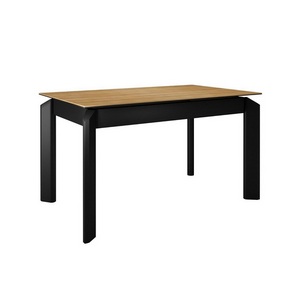 Изображение товара Стол DikLine KT140 керамика HC001 матовая/опоры черные 00-00078030 (прямоугольная столешница)