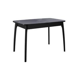 Изображение товара Стол DikLine MK15 Керамика Серый мрамор/подстолье черное/опоры черные 00-00079583 (прямоугольная столешница)