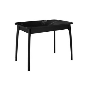 Изображение товара Стол DikLine MK40 Керамика Черный мрамор/подстолье черное/опоры черные 00-00079585 (прямоугольная столешница)