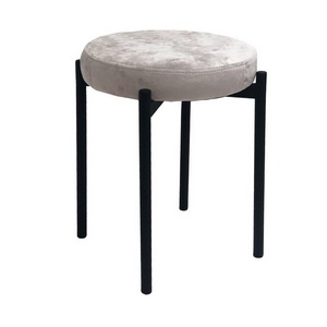 Изображение товара Стул с подставкой для ног с высотой сиденья 50 см M DikLine, M02 бежевый, ножки черные 00-00079839