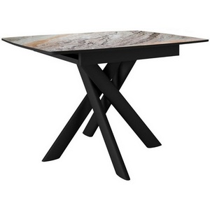Изображение товара Стол DikLine DKB110, Керамика Venetian Brown Light глянец, опоры черные 00-00081184