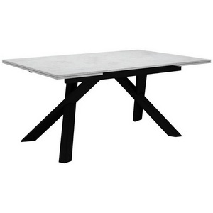 Изображение товара Стол DikLine DX140M Хромикс белый/опоры черные (2 уп.) 00-00084257