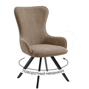 Изображение товара Стул DikLine 333 поворотный TW05 капучино, ножки черные 00-00084729