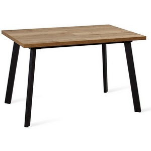 Изображение товара Стол вставка-бабочка HB140 Дуб Галифакс (ЛДСП EGGER)/опоры черные Dikline 00-00056861 (прямоугольная столешница, 4 ножки)