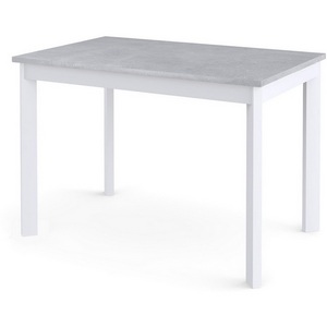 Изображение товара Стол телескоп с боковыми вставками L110 Бетон (ЛДСП EGGER)/Опоры белый Dikline 00-00058515 (прямоугольная столешница, 4 ножки)
