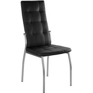 Изображение товара Стул ГАЛС-М каркас хром/ к/з черный Dikline 00-00058729
