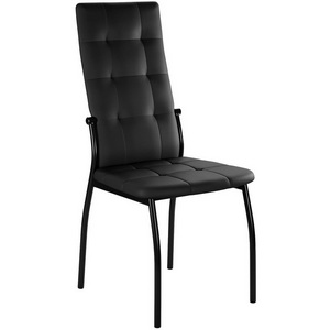Изображение товара Стул для гостиной с экокожей ГАЛС-М каркас черный/ к/з черный Dikline 00-00058731