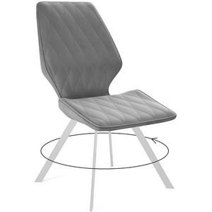 Изображение товара Стул B22 поворотный/ ножки белые Dikline 00-00062082