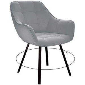 Изображение товара Стул М поворотный, B22 GREY, ножки черные Dikline 00-00062313